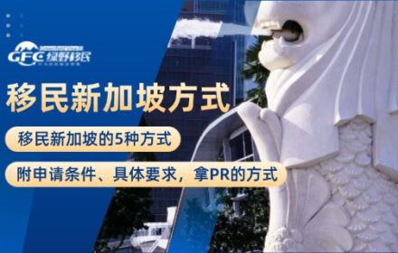 移民新加坡的5种方式：附申请条件、具体要求，拿PR的方式
